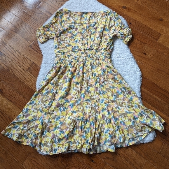 Free PEOPLE forget me not floral mini dress 0 xs - Picture 10 of 16